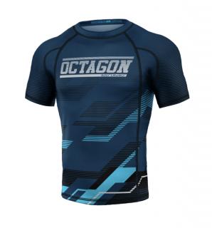 Rashguard - Octagon - Racer - Dark Navy (Rashguard - Octagon - Racer - Dark Navy)