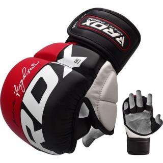 Sparingové MMA rukavice - RDX - T7 - červené (Sparingové MMA rukavice - RDX - T7 - červené)