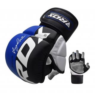 Sparingové MMA rukavice - RDX - T7 - modré (Sparingové MMA rukavice - RDX - T7 - modré)