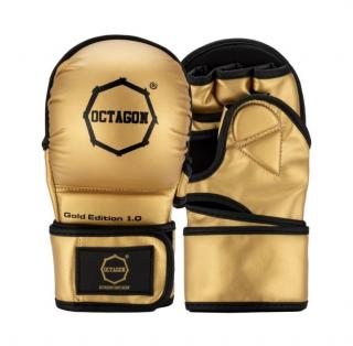 Sparingové rukavice MMA - Gold edition 1.0 - zlaté (Sparingové rukavice MMA - Gold editon 1.0 - zlaté)