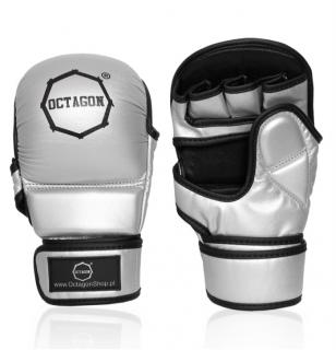 Sparingové rukavice MMA - Metallic - strieborné (Sparingové rukavice MMA - Metallic - strieborné)