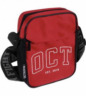 Taška cez rameno - OCT nápis - Červená (Octagon taška cez rameno - OCT - Red)