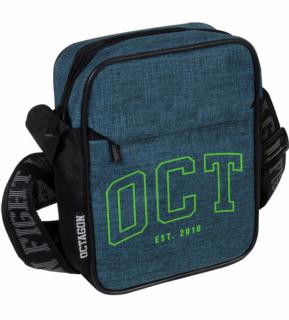 Taška cez rameno - OCT nápis - modrá (Octagon taška cez rameno - OCT - modrá)