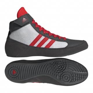 Zápasnicke tenisky - Adidas - Havoc - šedo/červeno/biele (Zápasnicke tenisky - Adidas - Havoc - šedo/červeno/biele)
