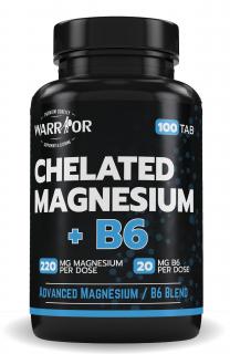 Chelated Magnesium+B6 tablety Balenie: 100 Tabliet