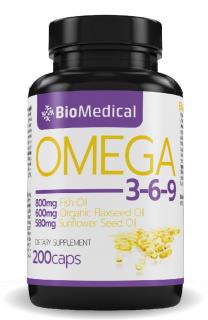 Omega 3-6-9 kapsuly Balenie: 200 Tabliet