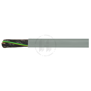 Kábel ohybný JZ-500 12G0,5 pvc sivý