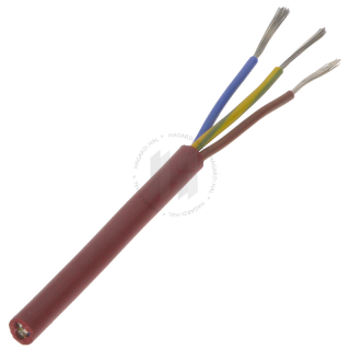 Kábel ohybný SIHF-J 3G1 silikónový červeno-hnedý