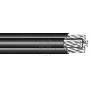 Kábel pevný NFA2X 2x25 samonosný [1-AES,1-AEKS,1-AXS]
