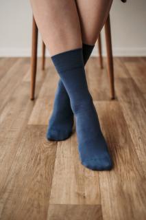 Barefoot ponožky - Crew - Essentials – Blue Veľkosť: 35-38