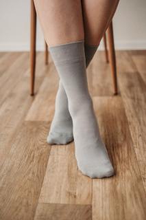 Barefoot ponožky - Crew - Essentials – Grey Veľkosť: 35-38