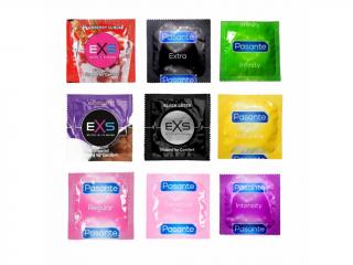 Skúšobný set - 9 ks kondómov
