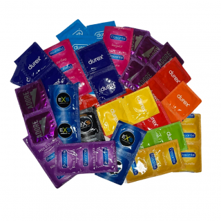 Balíček kondómov Durex + EXS + Pasante 50ks