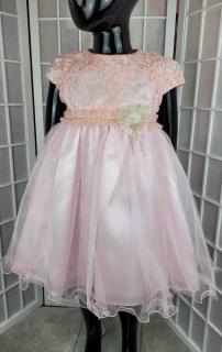 La Dora dievčenske šaty ružové Veľkosť: 110