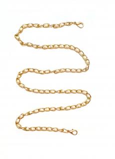 Zlatý ramenný popruh s perlami (Ozdobný popruh ku kabelke)