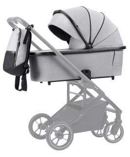 Carrello Baby Alfa vanička ku kočíku Farba: Feather Grey/Svetlo-sivá