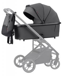 Carrello Baby Alfa vanička ku kočíku Farba: Graphite Grey/Tmavo-sivá