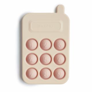 Mushie silikónová hračka pop-it Phone Farba: Blush