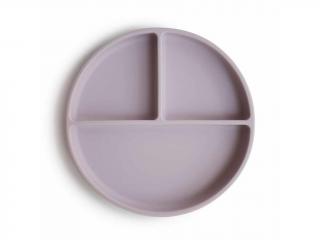 Mushie silikónové tanieriky s prísavkou rôzne farby Farby zákl.: Soft Lilac