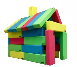 RIWI® XXL Detské staviteľské bloky (building blocks) Počet v balení: 12 ks