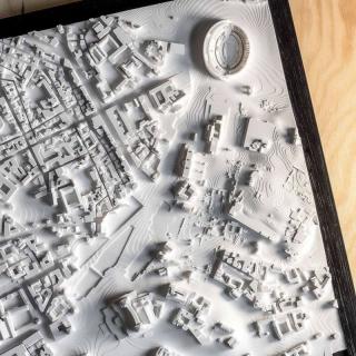 Na.stenu Rím 3D model mesta dekorácia na stenu Veľkosť: 40x40