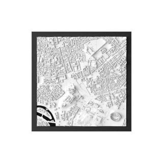 Na.stenu Rím 3D model mesta dekorácia na stenu Veľkosť: 40x60