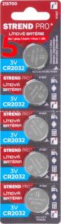 Batéria Strend Pro, Li-MnO2, 5 ks, CR2032 (215700)