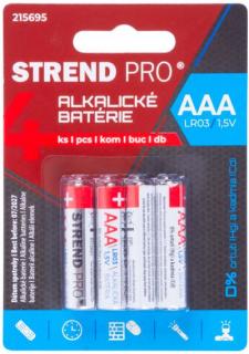 Batéria Strend Pro, LR03, 4 ks, AAA tužka, blister (215695)