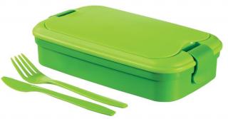 Box Curver® LunchGo 1300 ml, obedár, zelený, dóza s príborom
