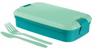 Box Curver® Picnic Lunch  1300 ml, modrý, dóza, obedár s príborom, 10.3x23x7 cm