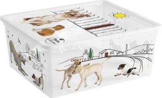 Box s vekom KIS C Style Pets M, 18 lit., 34x40x17 cm