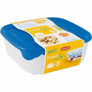 Dóza Curver® Fresh  sada 3 ks, 250/800/1700 ml, modrá