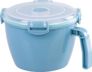 Dóza MagicHome, s uškom, otvárateľné veko, s rúčkou, 900 ml, hrnček s uškom, hrnček 168x138x104 mm