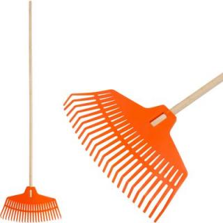 Hrable na lístie Strend Pro R132, 23 zubé, 42 cm, plastové, drevená násada 1500 mm, celková dĺžka 163cm