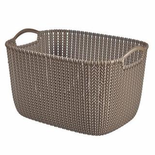 Kôš Curver® KNIT 19L, hnedý, 23x40x30 cm (2211270)