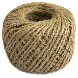 Motúz HEMP JUTA, jutový, L-100 m/100 g, 1,5 mm,  hnedý