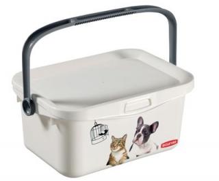 Nádoba Curver® PETLIFE, 3 lit., 18x26x11 cm, na krmivo a granule pre mačku a psa