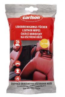 Obrúsky čistiace carlson, na kožu, na auto, 26 ks (320007)