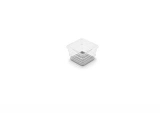 Organizér Curver® SISTEMO 1, priesvitný/sivý, 7.5x7.5x5 cm, do zásuvky