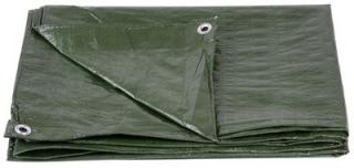 Plachta Tarpaulin Khaki 10x15 m, 80 g/m, zakrývacia, oliva/kamufláž, s okami