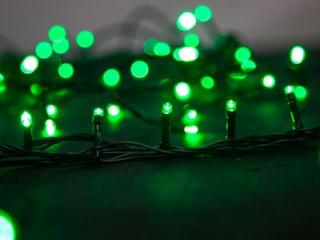 Reťaz MagicHome Vianoce Serpens, 100 LED zelená, 8 funkcií, 230 V, 50 Hz, s adaptérom, IP44, exteriér, osvetlenie, L-10 m