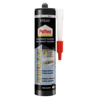 Silikón Pattex Super Flex Neutrálny, biely, 280 ml (020613)