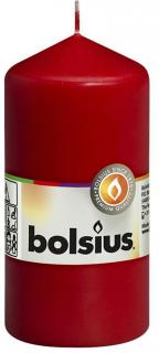 Sviečka Bolsius Pillar 120/60 mm, valcová, červená (2171667)