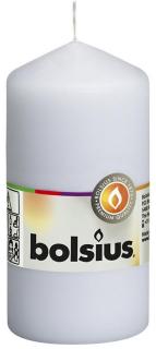 Sviečka Bolsius Pillar valcová, 120/60 mm, biela (2171665)