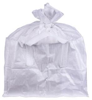 Vak BigBag TSF2, 68x35x46 cm, PP, 2 uši, biely, vrece šnúrovacie, rovné dno, max. 100 kg, záhradný