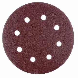 Výsek Worcraft DS08-180-01, do brúsky na sadrokartón, 190 mm, 8 dier, brúsny, okrúhly, P220, bal. 5 ks