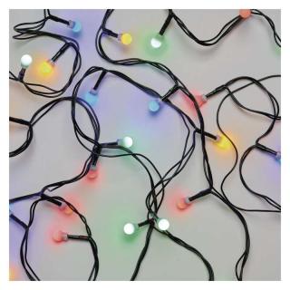 EMOS D5AM04 CHERRY Vianočná reťaz Cherry guľôčky 300 LED, zelený drôt, 30m, časovač, multicolor,