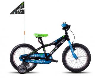 Ghost Powerkid 16 2022 Black-blue Priemer kolies: 16", Veľkosť rámu: 9,5"