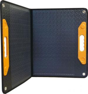 Prenosný skladací solárny panel PET 60W 2x panel (USB+DC5521)