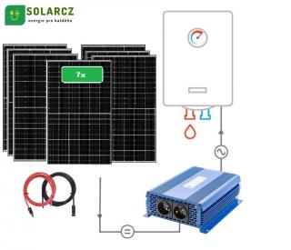 Súprava na ohrev vody 2800Wp + MPPT ECO SOLAR Boost + montážna sada na strechu